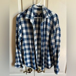 J.Crew Men’s Twill Flannel Shirt - XL